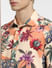 Peach Floral Full Sleeves Shirt_403957+5
