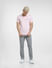 Pink Printed Polo Neck T-shirt_403959+6