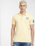 Yellow Embroidered Logo Polo T-shirt_403969+2