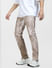 Beige Low Rise Colourblocked Glenn Slim Fit Jeans_404001+3