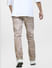 Beige Low Rise Colourblocked Glenn Slim Fit Jeans_404001+4