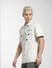 Beige Printed Short Sleeve Shirt_404011+3