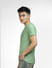 Green Co-ord Crew Neck T-shirt_404019+3