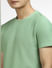 Green Co-ord Crew Neck T-shirt_404019+5