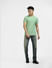 Green Co-ord Crew Neck T-shirt_404019+6