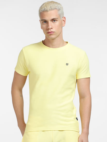 Yellow Co-ord Crew Neck T-shirt