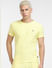 Yellow Co-ord Crew Neck T-shirt_404020+2