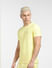 Yellow Co-ord Crew Neck T-shirt_404020+3