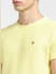 Yellow Co-ord Crew Neck T-shirt_404020+5