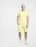 Yellow Co-ord Crew Neck T-shirt_404020+6