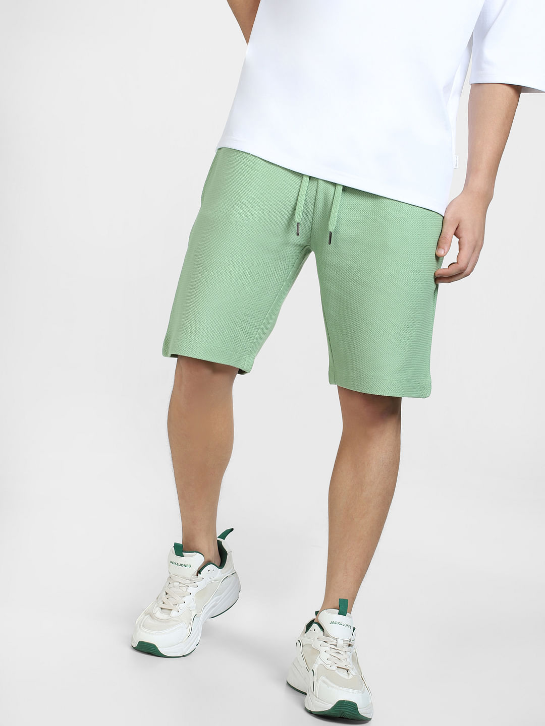 Lime green sales sweat shorts