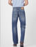 Blue High Rise Bootcut Jeans_395777+4