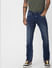 Blue Mid Rise Clark Regular Jeans_395779+2