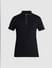 Black Zip Detail Polo T-shirt_416390+7