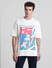 White Graphic Print Crew Neck T-shirt_416391+2