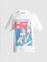 White Graphic Print Crew Neck T-shirt_416391+7