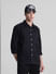 Black Contrast Stitch Full Sleeves Shirt_416394+1