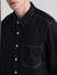 Black Contrast Stitch Full Sleeves Shirt_416394+5