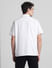 Beige Contrast Stitch Short Sleeves Shirt_416395+4