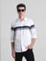 White Cotton Full Sleeves Shirt_416396+1