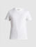 White Printed Jacquard Cotton T-shirt_416397+7