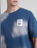 Blue Colourblocked Crew Neck T-shirt_416398+5