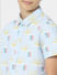 BOYS Blue Printed Cotton Short Sleeves Shirt_406714+5