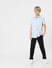 BOYS Blue Printed Cotton Short Sleeves Shirt_406714+6