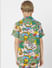 BOYS Green Printed Co-ord Set Shirts_406715+4