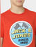 BOYS Red Sequin Detail Printed T-shirt_406729+5