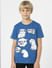 BOYS Blue Graphic Print T-shirt_406731+2