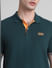 Green Cotton Polo T-Shirt_415531+5