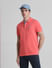 Coral Pink Cotton Polo T-Shirt_415532+1