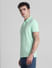 Light Green Cotton Polo T-Shirt_415533+3