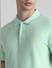 Light Green Cotton Polo T-Shirt_415533+5