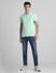 Light Green Cotton Polo T-Shirt_415533+6