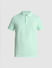 Light Green Cotton Polo T-Shirt_415533+7