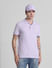 Lilac Cotton Polo T-Shirt_415534+1