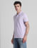 Lilac Cotton Polo T-Shirt_415534+3