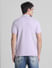 Lilac Cotton Polo T-Shirt_415534+4