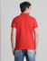 Red Zip Detail Polo T-Shirt_415536+4