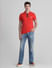 Red Zip Detail Polo T-Shirt_415536+6