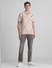 Light Brown Printed Cotton Polo T-shirt_415537+6