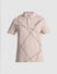 Light Brown Printed Cotton Polo T-shirt_415537+7