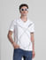 White Printed Cotton Polo T-shirt_415540+1