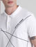 White Printed Cotton Polo T-shirt_415540+5