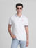 White Contrast Tipping Polo T-Shirt_415544+1