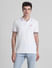 White Contrast Tipping Polo T-Shirt_415544+2