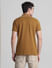Brown Zip Detail Polo T-shirt_415548+4