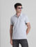 Grey Zip Detail Polo T-shirt_415549+1